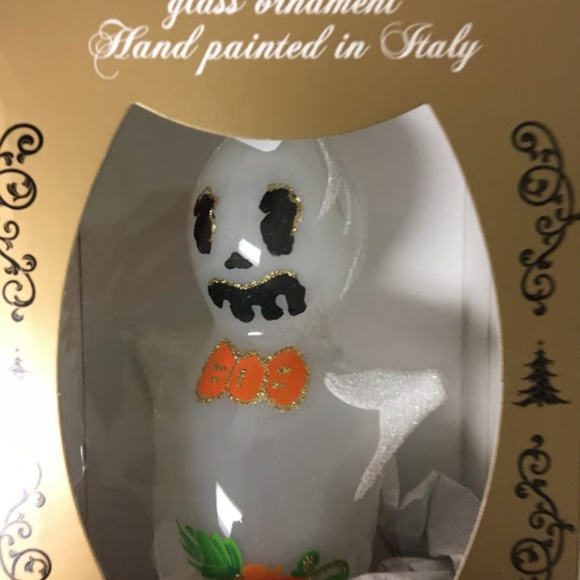 Bellagio Mouth Blown Glass Ghost Ornament - Picture 1 of 5